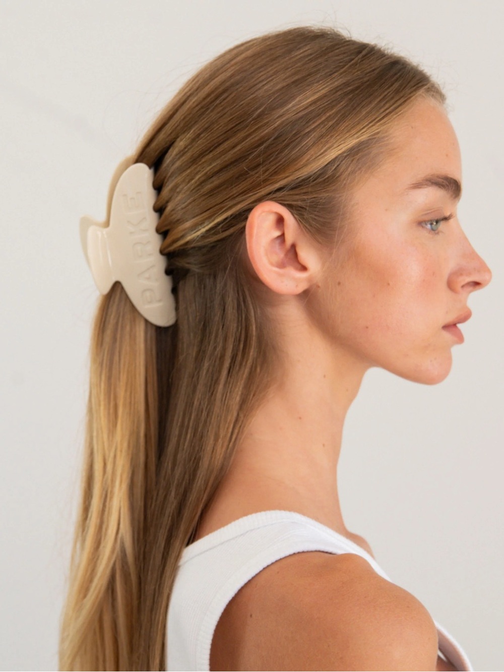 PARKE Claw Clip in Cream